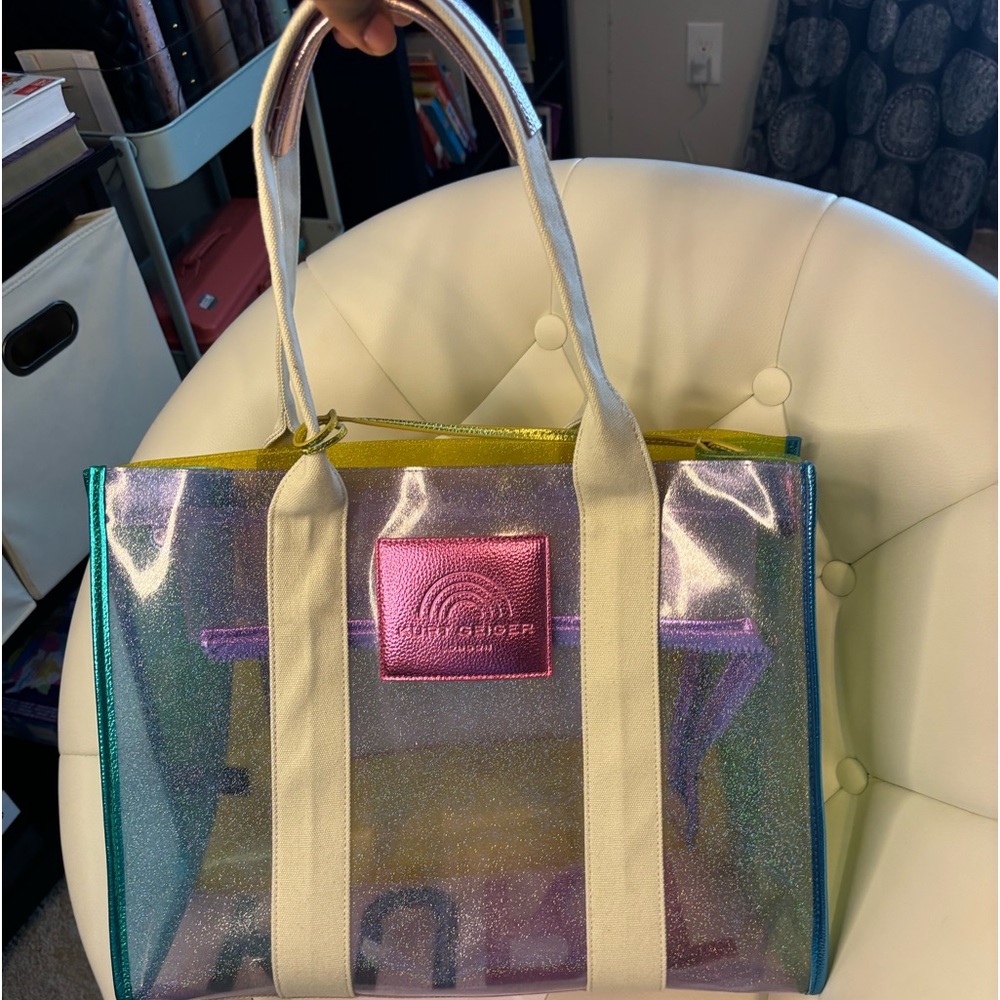 Kurt Geiger clear tote large